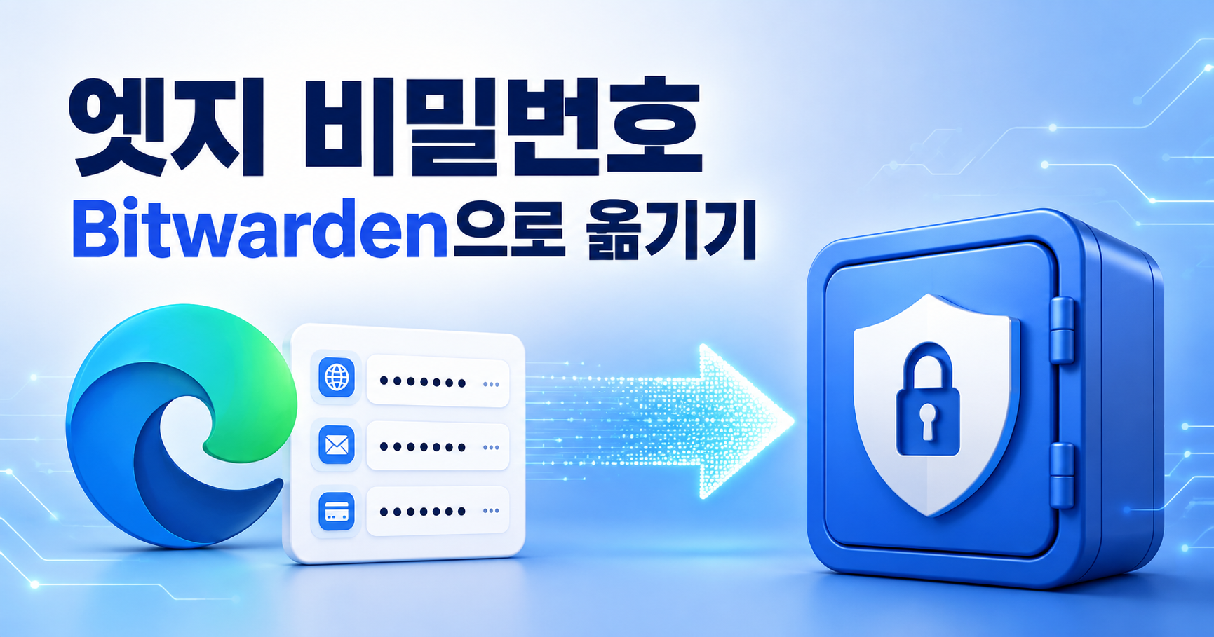 엣지 저장 비밀번호를 Bitwarden으로 옮기는 방법 대표 이미지